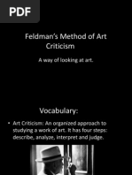 Feldman's Method of Art Criticism