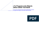 Java How To Program Late Objects 10th Edition Deitel Test Bank