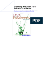 Java Programming 7th Edition Joyce Farrell Solutions Manual