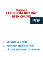 Chương 2. CHỦ NGHĨA DUY VẬT BIỆN CHỨNG