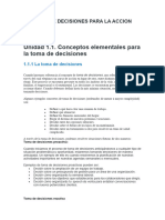 TOMA DE DECISIONES PARA LA ACCION - Modulo 1 - TECLAB