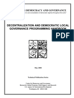 Decentralization and Local Governance