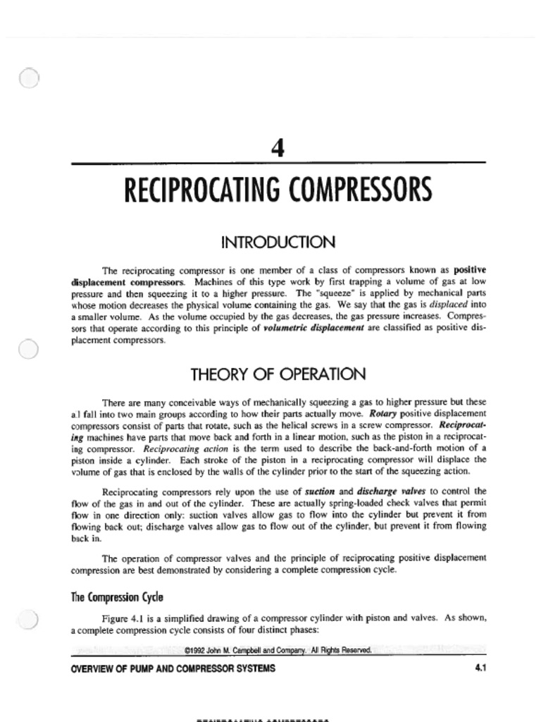 Reciprocating Compressors | PDF