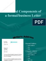 Use - Formal Letter