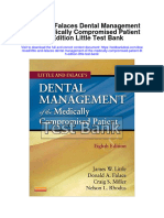 Little and Falaces Dental Management of The Medically Compromised Patient 8th Edition Little Test Bank