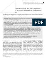 Effect of Dairy Consumption On Weight and Body Composition in Adults A Systematic Review and Meta-Analysis of Randomized Controlled Clinical Trials