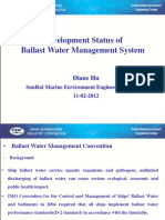 23.2.2012 Mrs. Wu's Presentation SUNRUI - OCEANDYNAMIC Development Status of BWMS