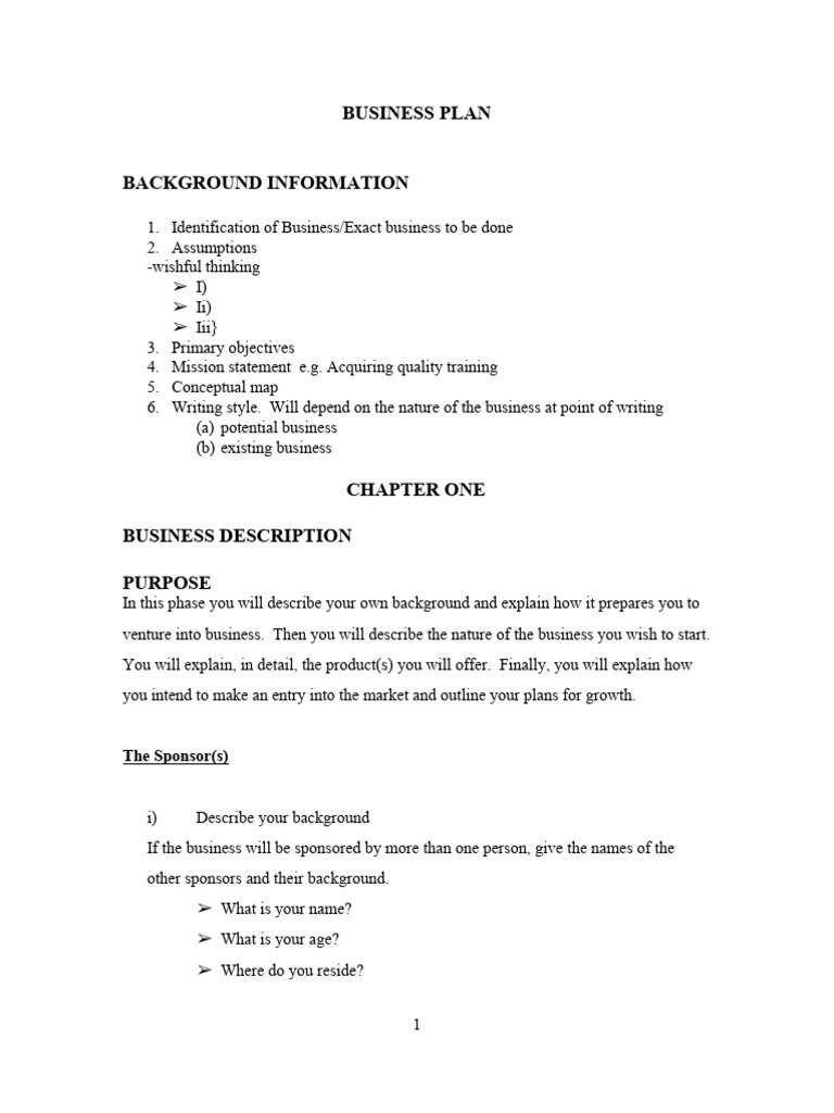 Business Plan Notes PDF Pricing Sales