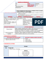 6° Sesion de Aprendizaje 28 de Agosto Religión