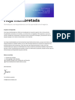 de Hoja Membretada en Azul Brillante Morado Brillante Estilo Clásico Profesional