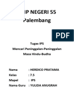 SMP Negeri 55 Palembang: Tugas IPS Mencari Peninggalan-Peninggalan Masa Hindu-Budha