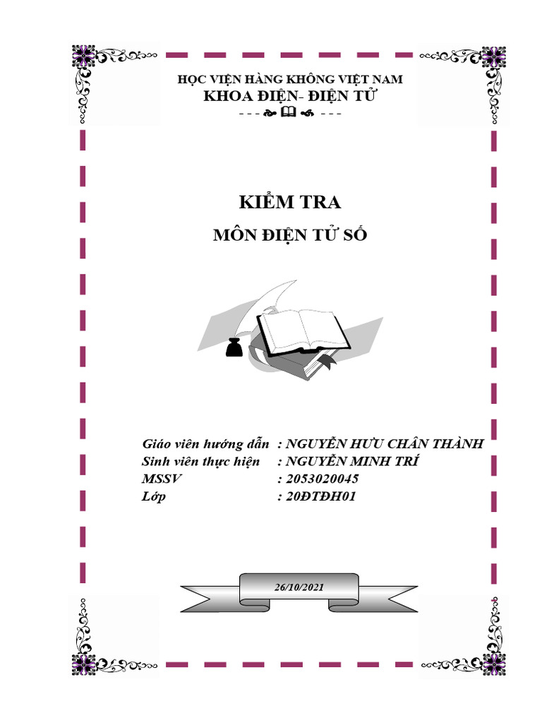 Nguyen Minh Tri - 2053020045 - KT1 - Dientuso | PDF