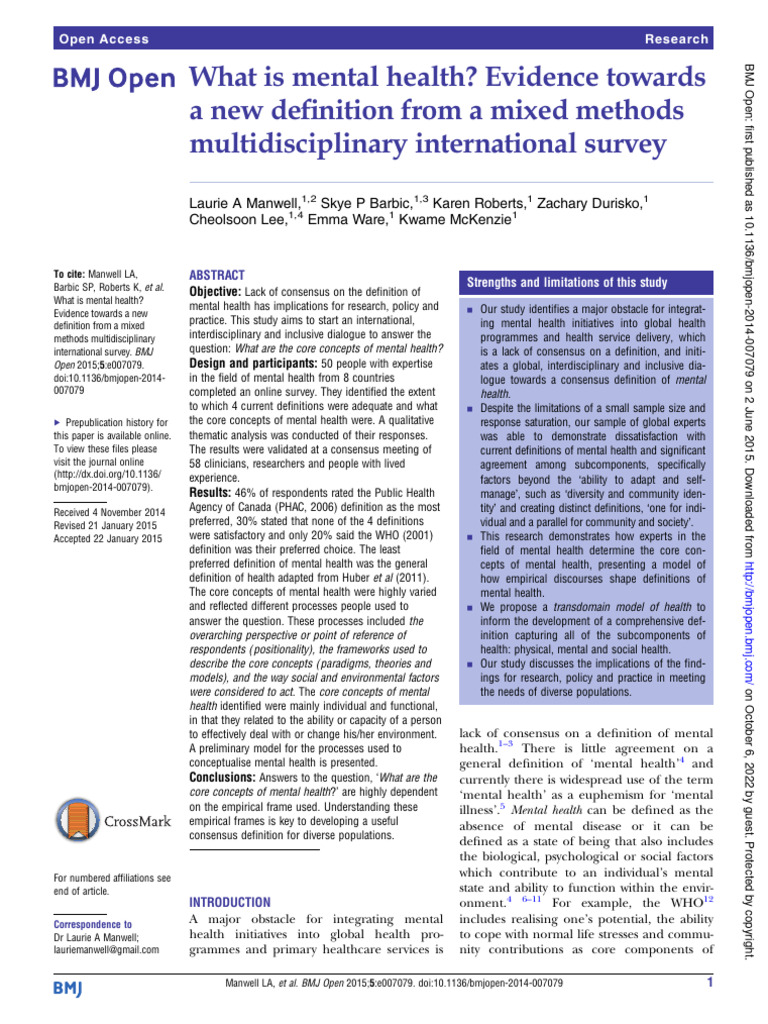 QUANTITATIVE RESEARCH ABOUT MENTAL HEALTH PDF visual data 6