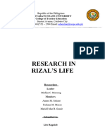 Rizals Life