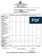 Quarter 1 Test Mapeh 1 Doris