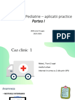 Stagiu Clinic Pediatrie - Aplicatii Practice Partea I