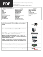 Q2 W1 L1 G10 - Assembly and Disassembly Computer Hardware