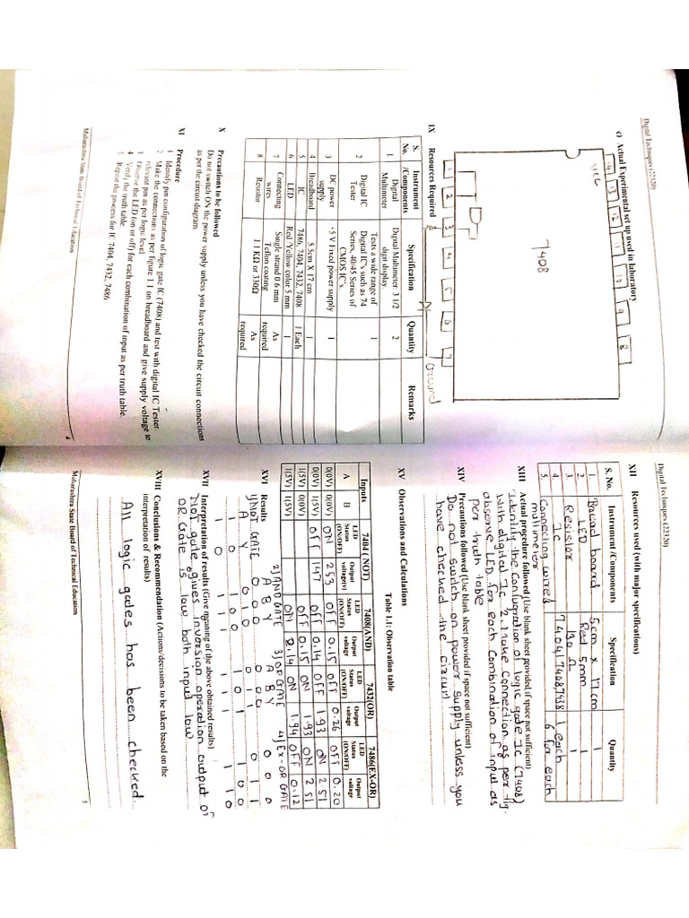 Digital Techniques Lab Manual Answer Pdf