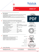Fisa Tehnica Detector Conventional de Fum Optic Si Temperatura Teletek SensoMAG M40