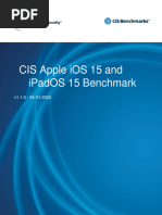 CIS Apple iOS 15 and iPadOS 15 Benchmark v1.1.0