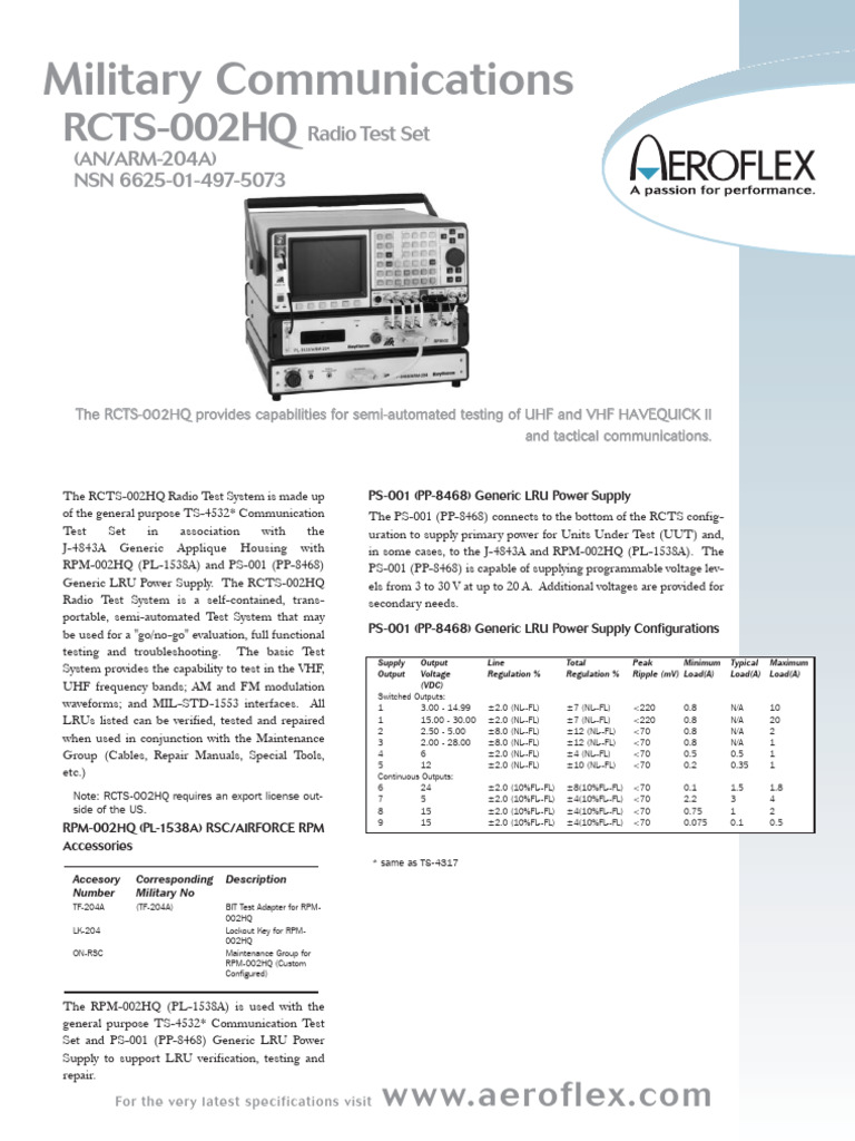 Rcts 002 | PDF | Power Supply | Telecommunications