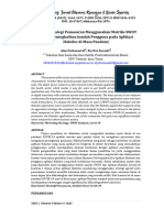 Analisis Strategi Pemasaran Menggunakan Matriks SWOT Dalam Meningkatkan Jumlah Pengguna Pada Aplikasi Halodoc Di Masa Pandemi