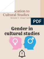 Gender in Cultural Studies