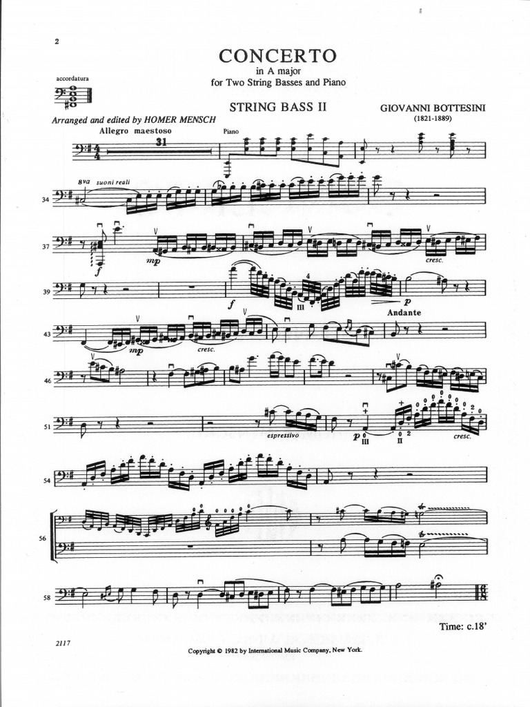 Bottesini 2 double basses pdf