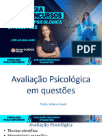 Psicologia para Concursos - Avaliação Psicológica em Questões - 11.02 - Juliana Auad