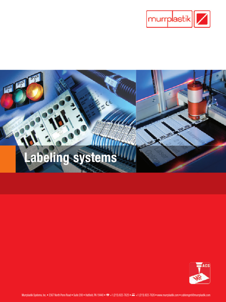 Murr Acs Labeling Systems_en, PDF, Printer (Computing)