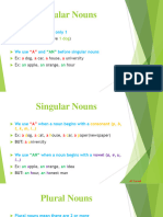 Singular-Plural Nouns - Explanation