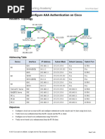 Lab 1 Configurando AAA en Router Cisco (Instrucciones)