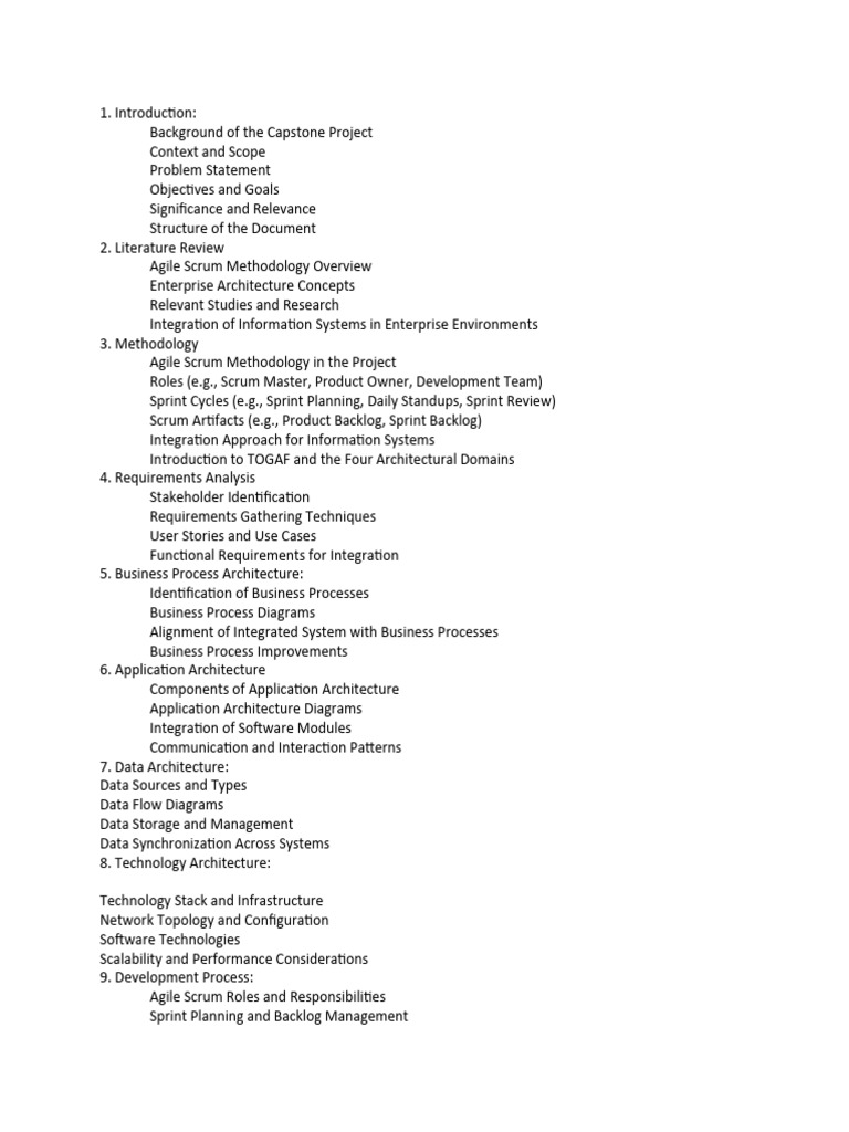 Capstone Project Documentation Contents New | PDF | Scrum (Software ...