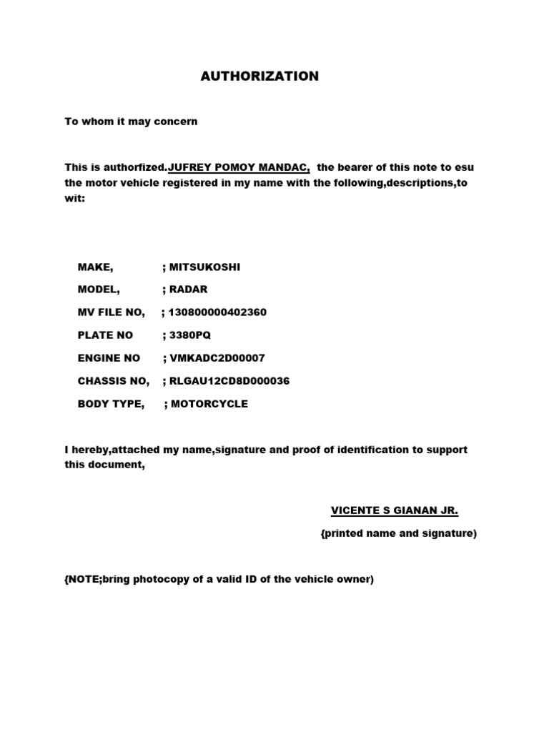 Authorization | PDF