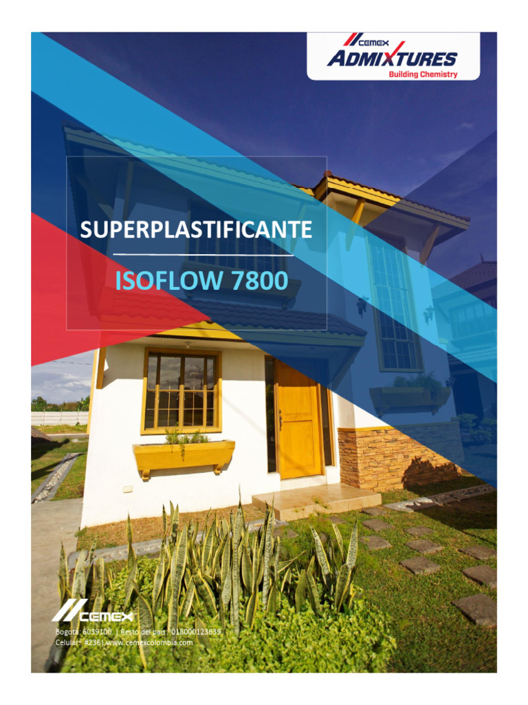 FICHA SUPERPLASTIFICANTE Isoflow 7800 | PDF | Hormigón | Laboratorios