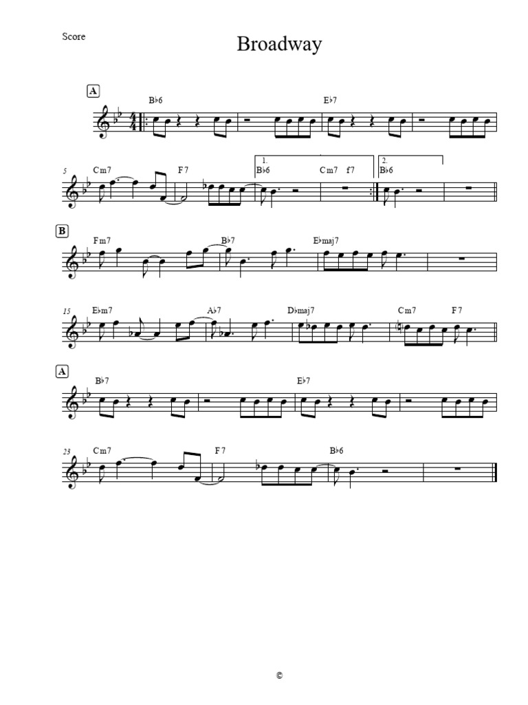 Broadway Eb | PDF