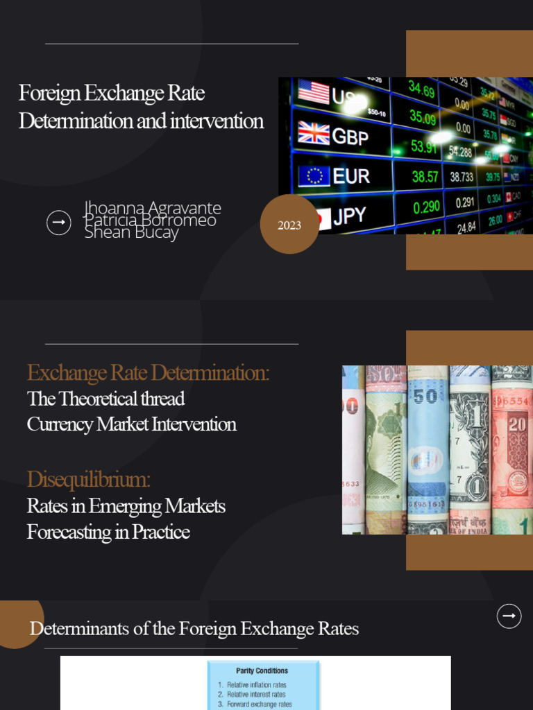 Group 9 FOREX Rate Determination and Intervention | PDF | Exchange Rate ...