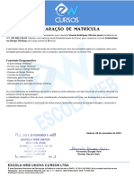 Declaração - Criatividade Via Design Thinking