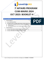 Current Affairs Program PRE-CUM-MAINS 2024 OCT 2023: BOOKLET-4