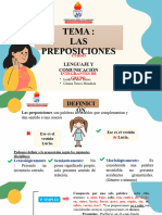 Tema Las Preposiciones