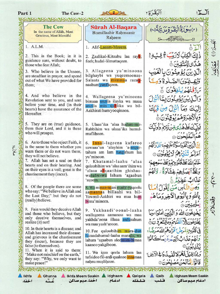 Quran color transliteration translation tajwid surah 2 al baqarah pdf pdf