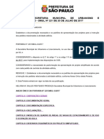 PORTARIA SECRETARIA MUNICIPAL DE URBANISMO E LICENCIAMENTO - SMUL #221 DE 20 DE JULHO DE 2017 Catálogo de Legislação Municipal