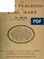 The Life and Teaching of Karl Marx