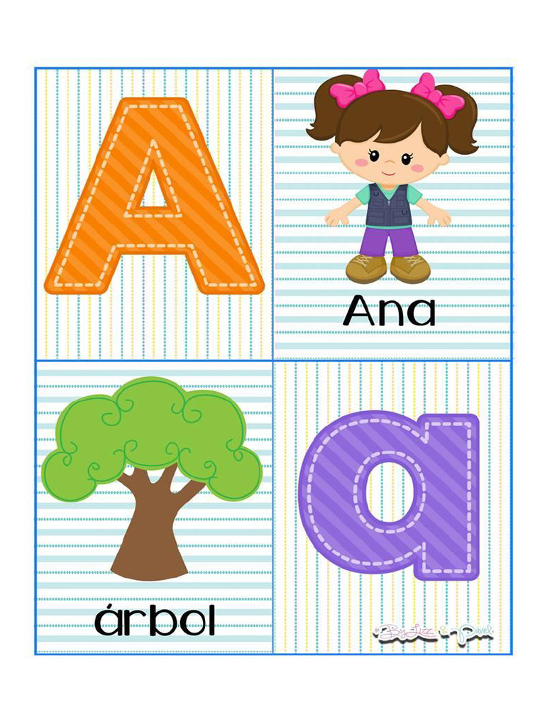 Abecedario Para Imprimir En Pdf