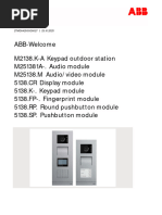 ABB-Welcome Outdoor Station & Modules - Product Manual - EN - 2TMD042000D0027 - ABB - 20201023