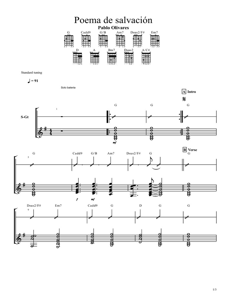 Poema de salvaci n guitarra download free pdf musical forms
