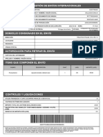 Gestión de Envíos Internacionales: 202077534922203DJEN0056605S