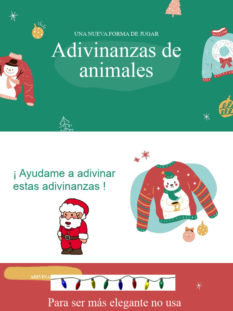 Adivinanzas de Animales para Niños | PDF