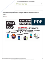 Cara Membagi Bandwidth Dengan Mikrotik Secara Otomatis 2023