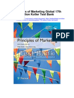 Principles of Marketing Global 17th Edition Kotler Test Bank